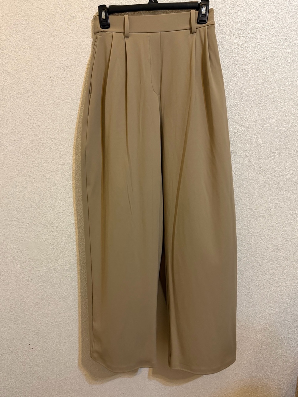 lululemon athletica Wide-Leg trouser  High-Rise tailored Tan structure Pants